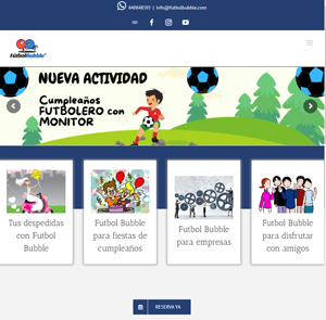 FÚTBOL BUBBLE · Proyecto WordPress