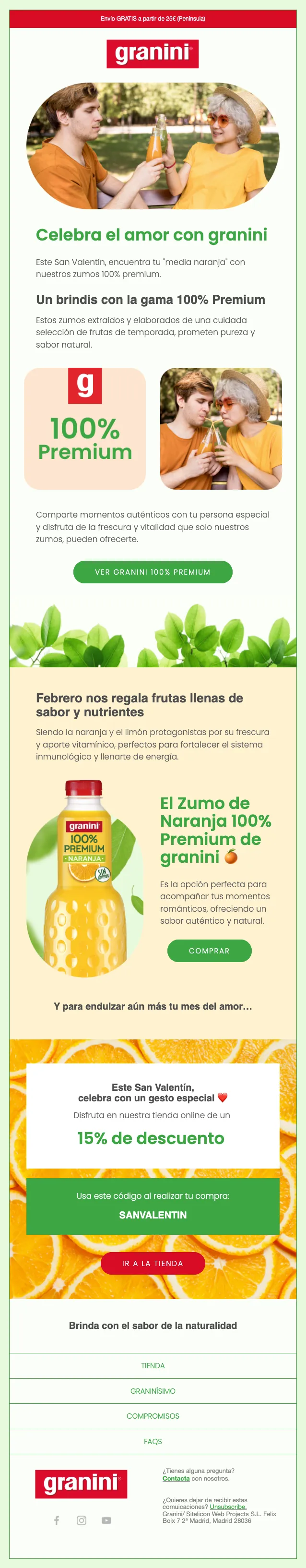 Granini · Email Marketing y Automatización