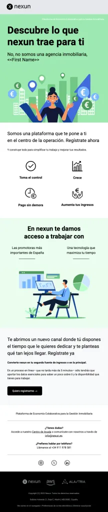 Nexun · Email Marketing y Automatización