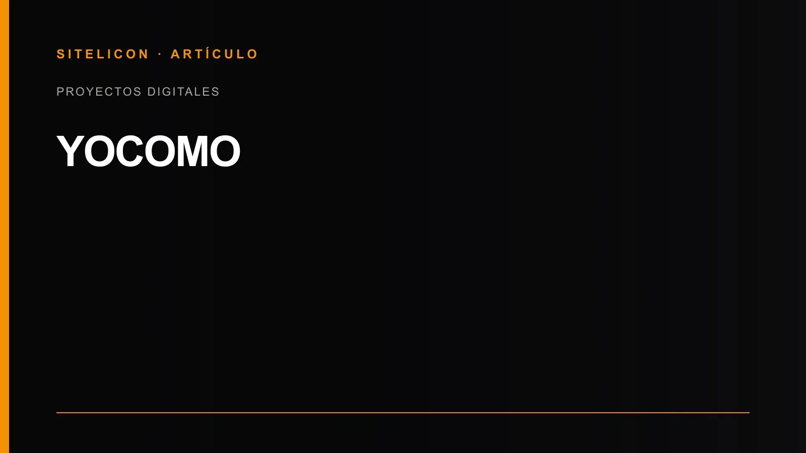 Portada del proyecto de identidad y diseño web de Yocomo