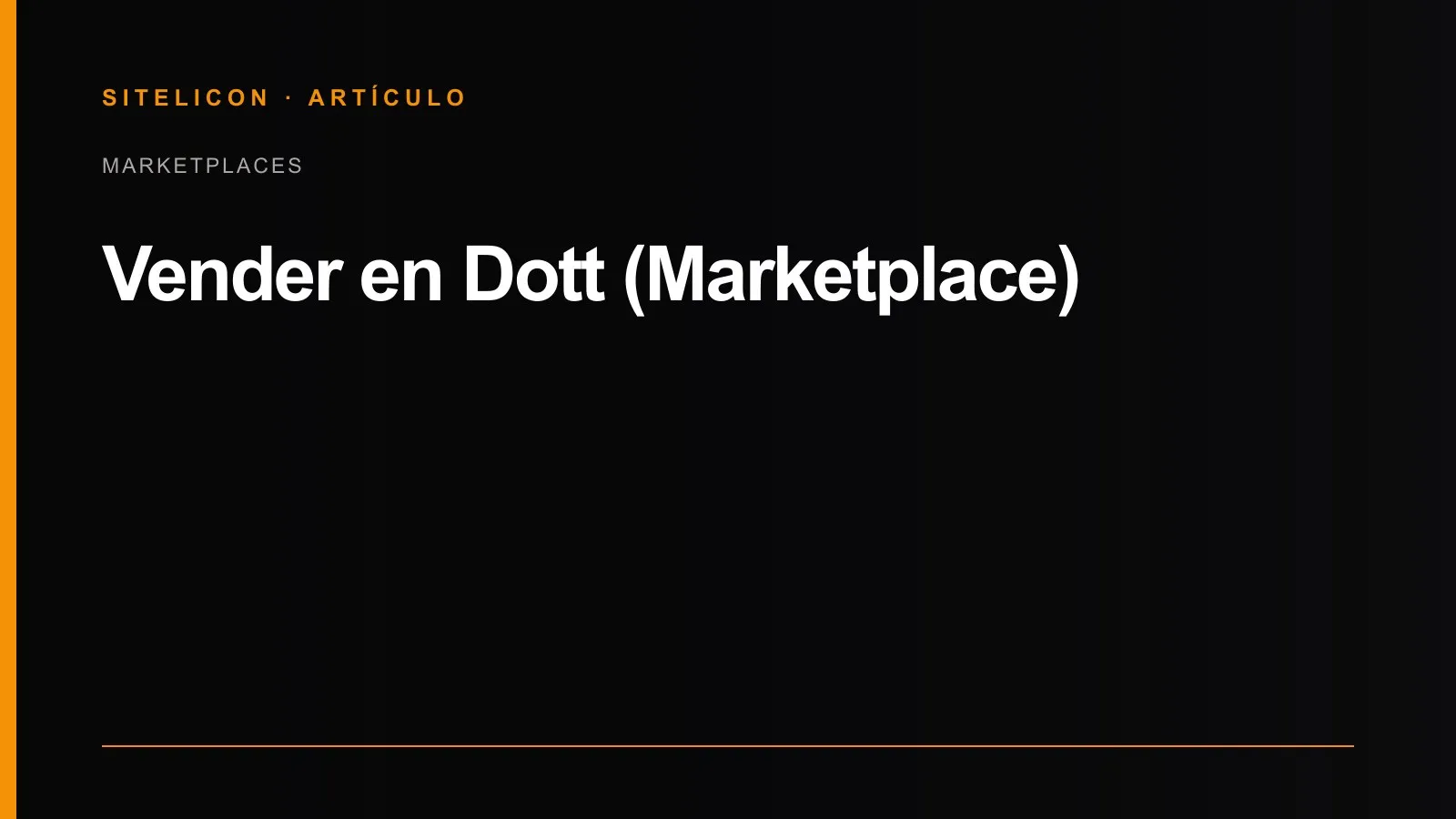 Portada del artículo: Vender en Dott (Marketplace)