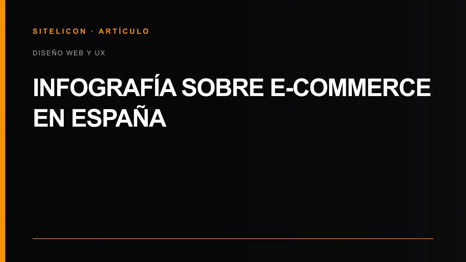 Portada de la infografía sobre ecommerce en España