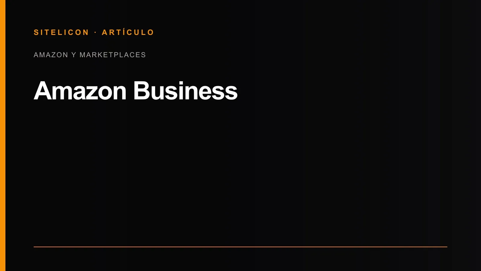 Portada del artículo: Amazon Business