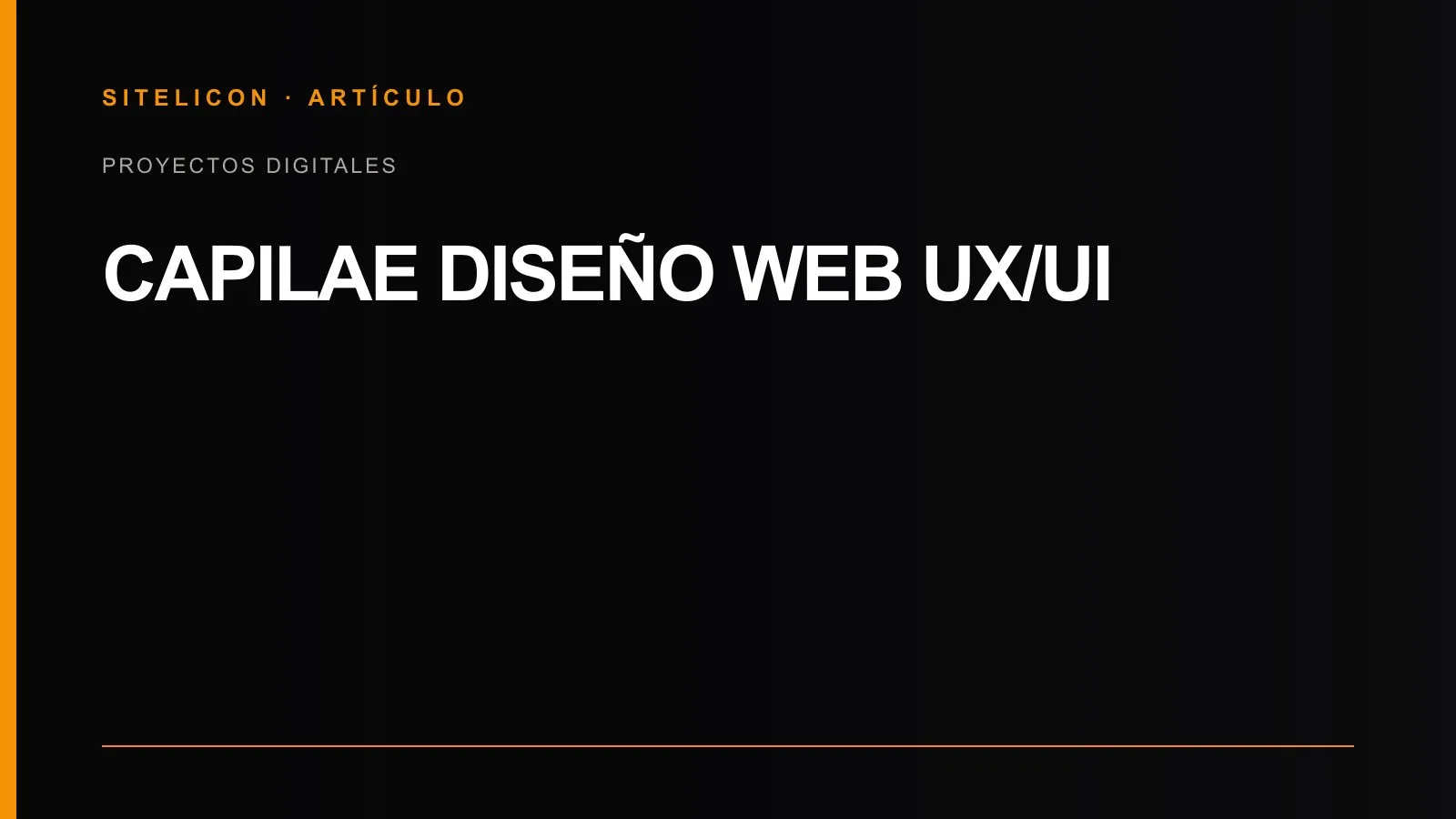 Portada del proyecto de diseño web, UX y UI de Capilae