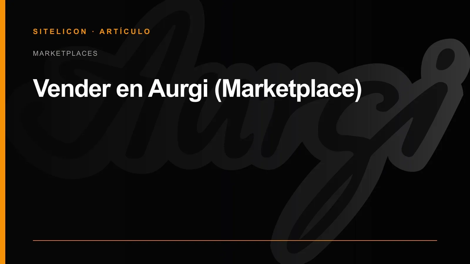 Portada del artículo: Vender en Aurgi (Marketplace)