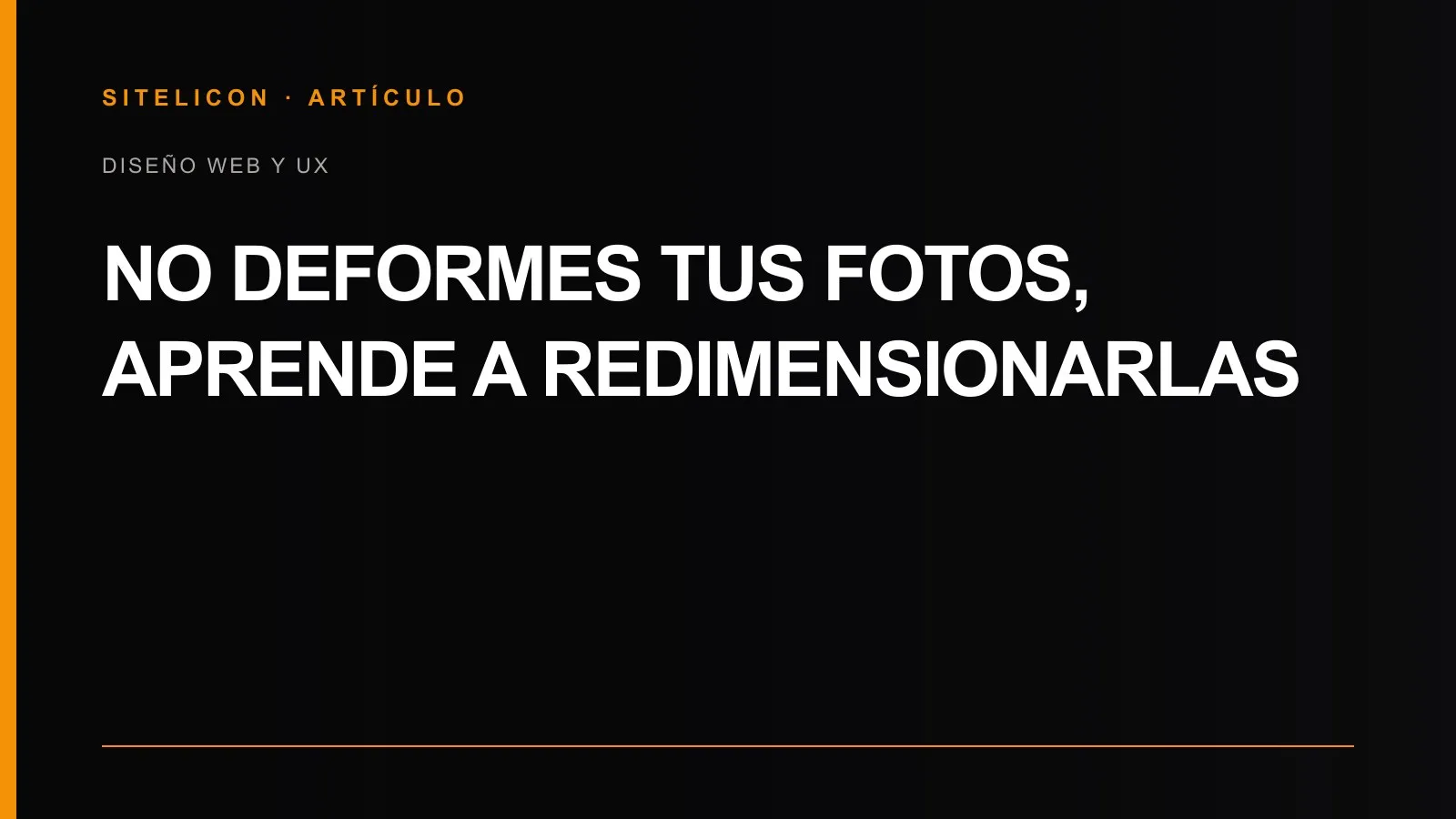 Portada del artículo sobre cómo redimensionar fotografías