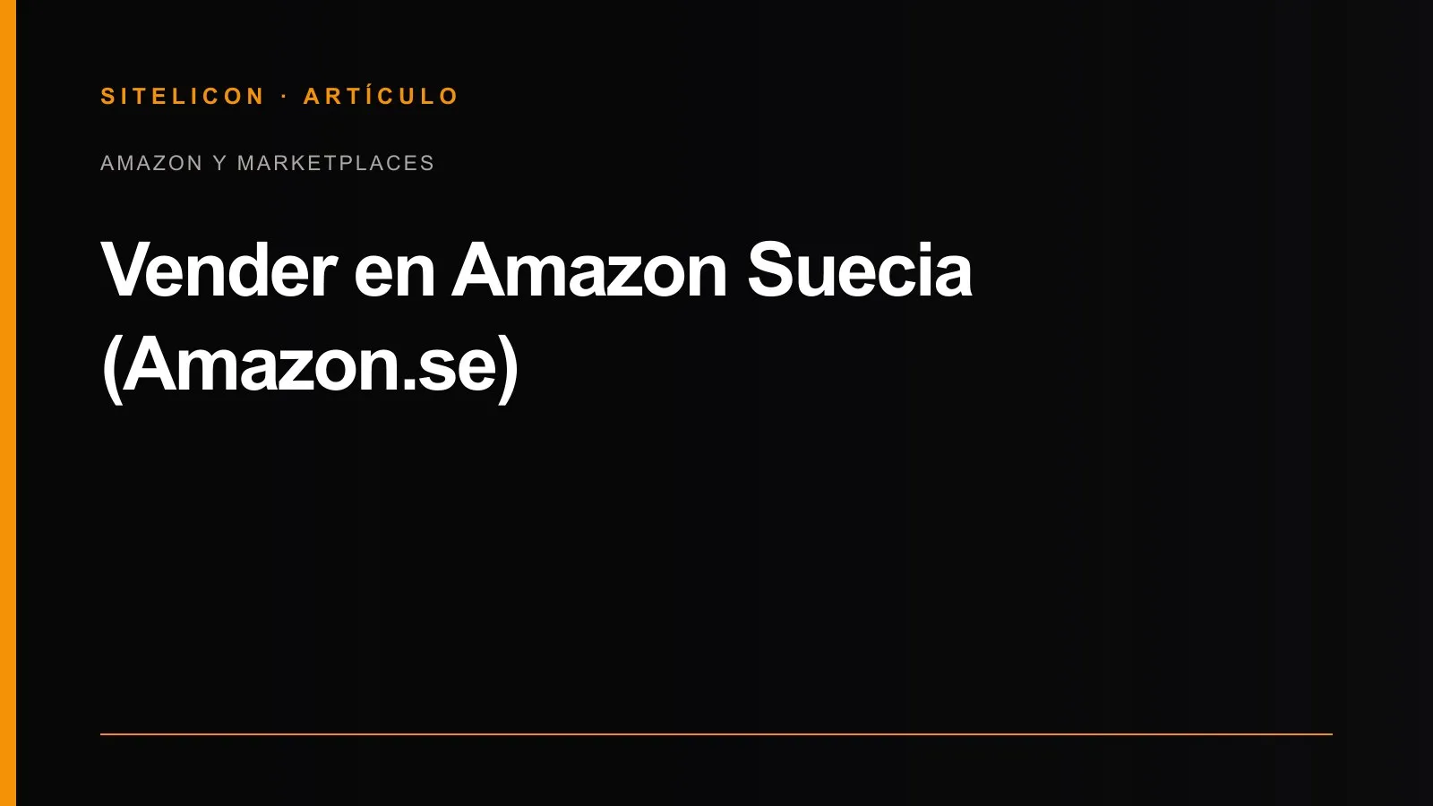 Portada del artículo: Vender en Amazon Suecia (Amazon.se)