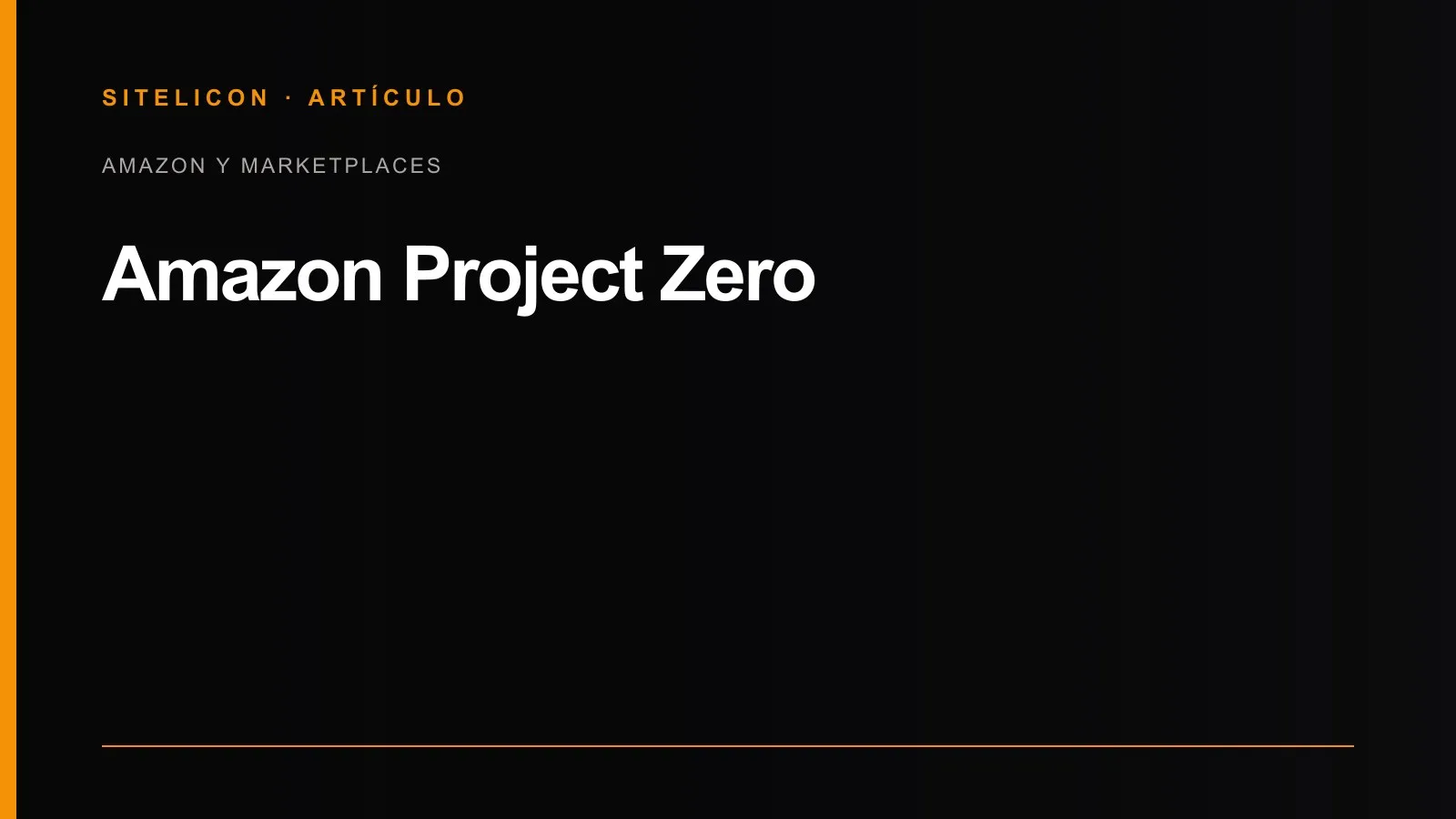 Portada del artículo: Amazon Project Zero