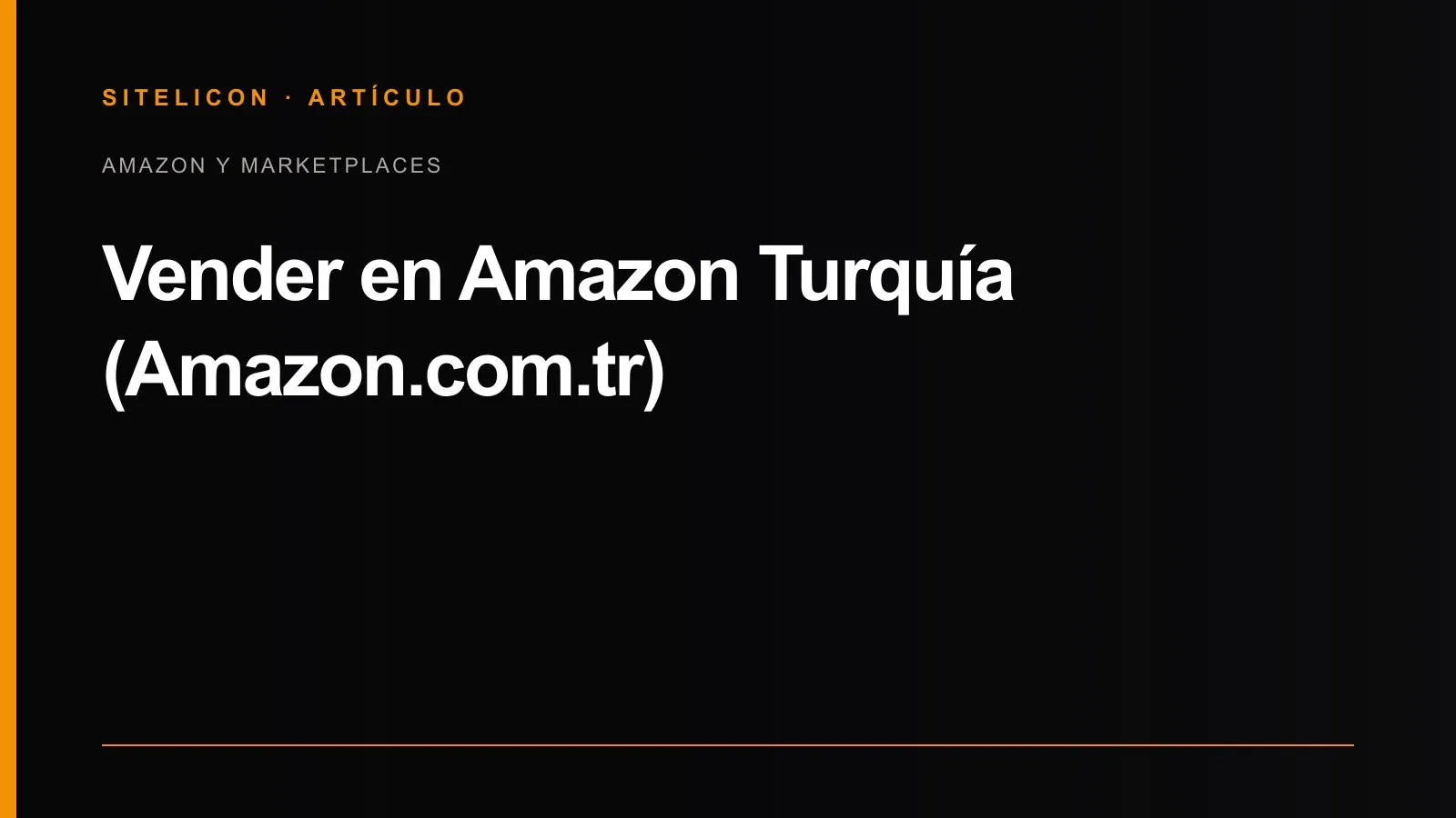 Portada del artículo: Vender en Amazon Turquía (Amazon.com.tr)