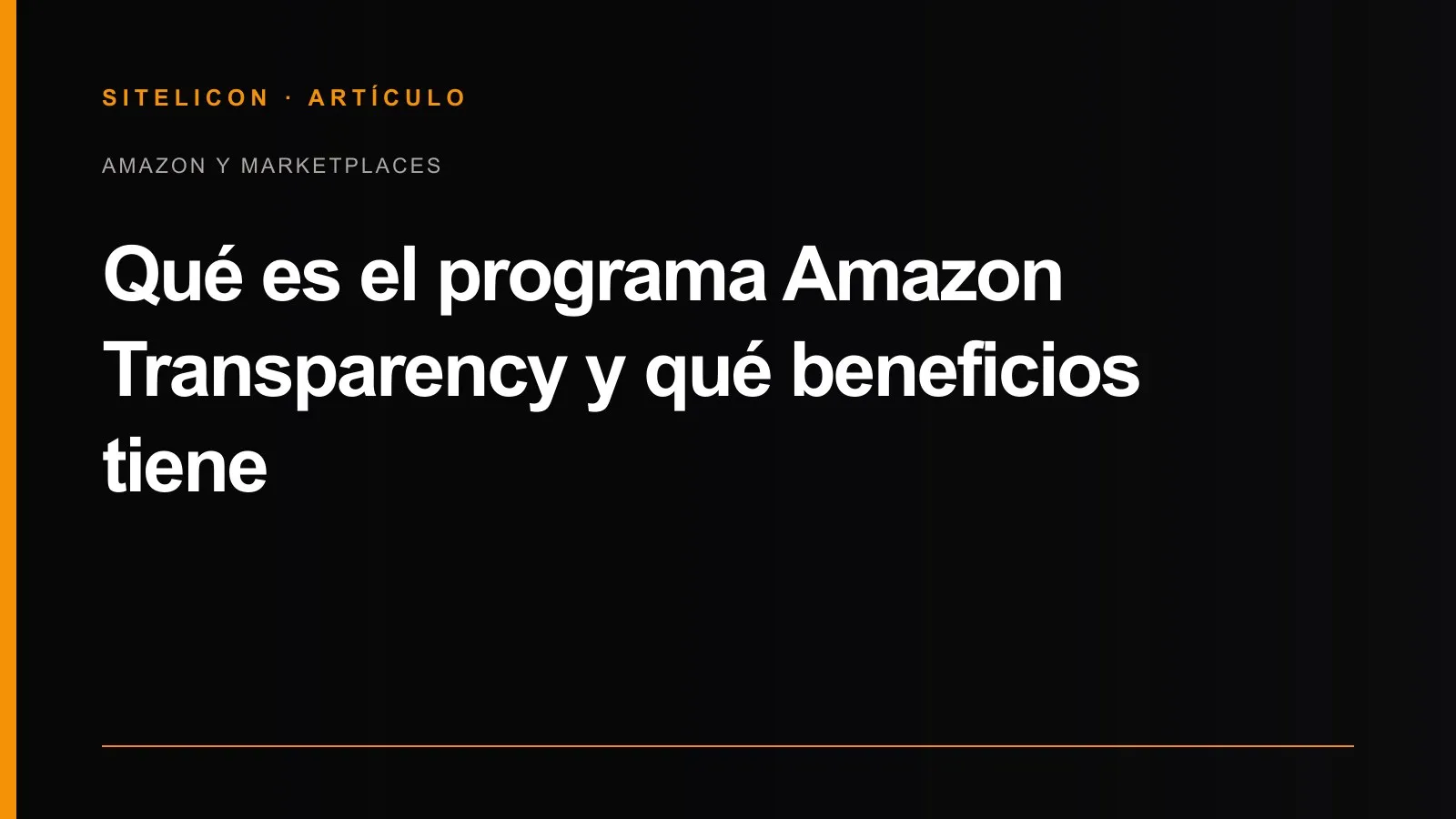 Portada del artículo: Qué es el programa Amazon Transparency y qué beneficios tiene