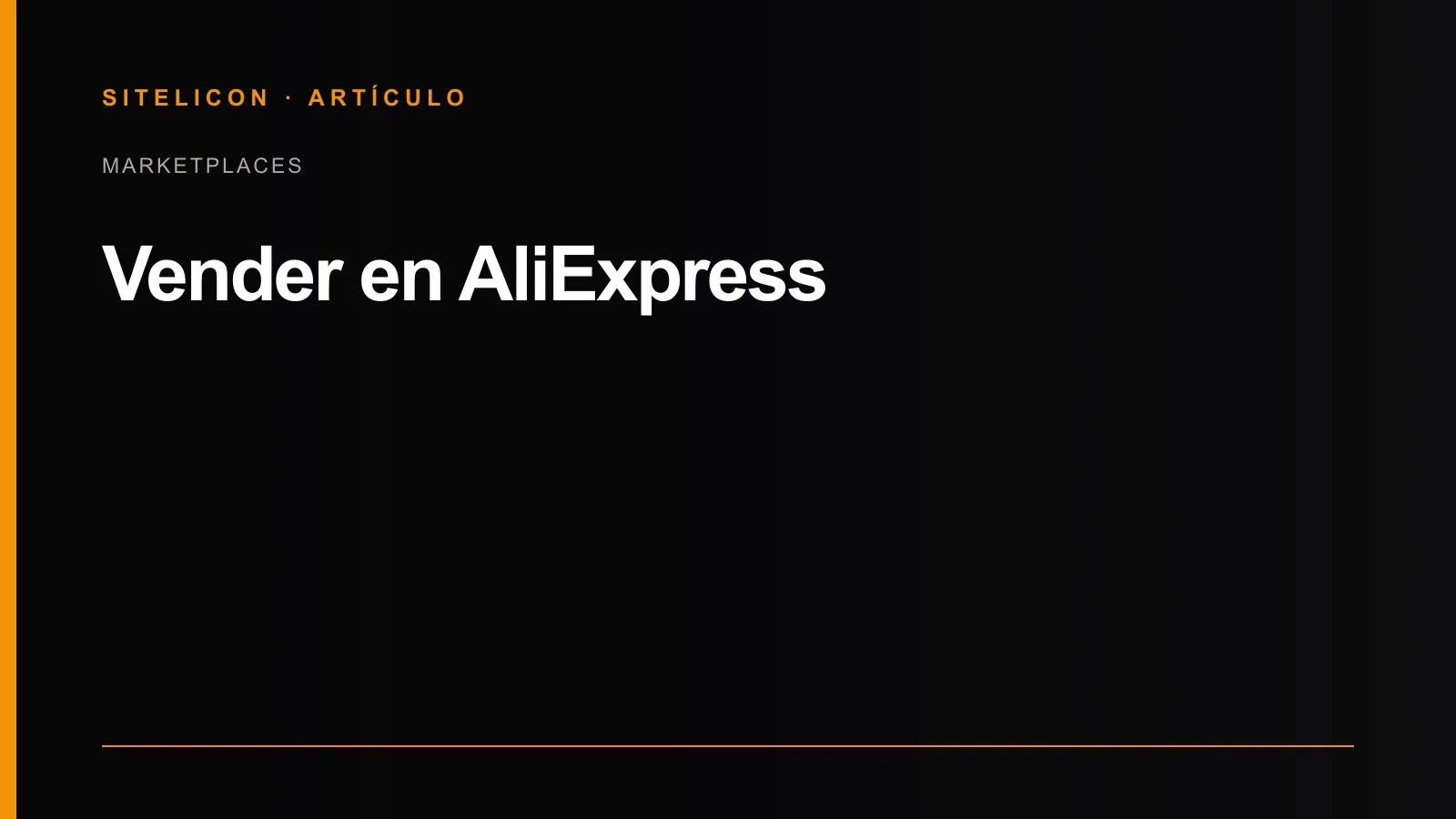 Portada del artículo: Vender en AliExpress