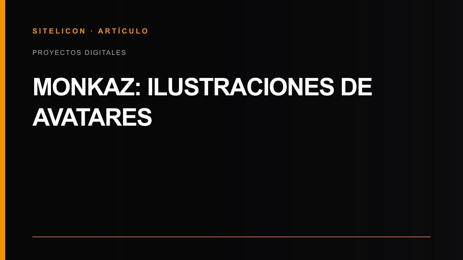 Portada del proyecto de ilustración de avatares de Monkaz