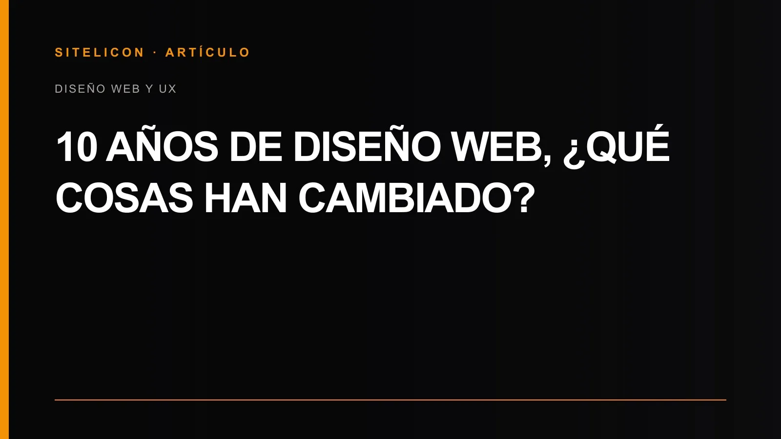Portada del artículo sobre la evolución del diseño web