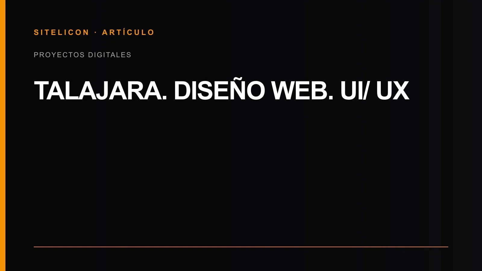 Portada del proyecto de diseño web, UI y UX de Talajara