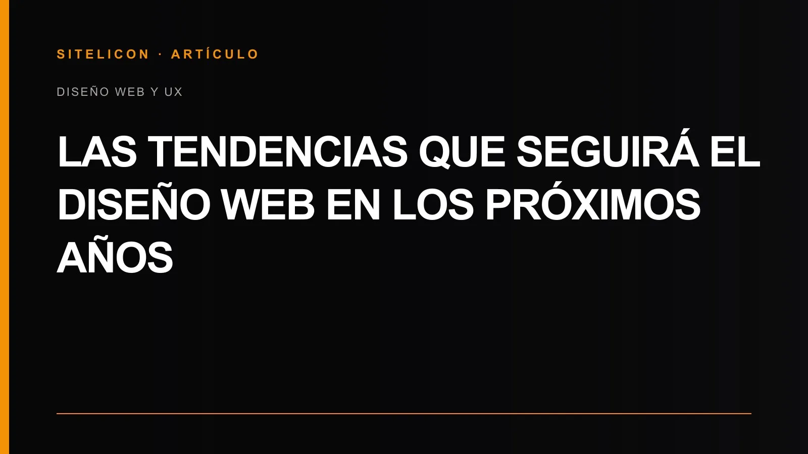 Portada del artículo sobre tendencias del diseño web