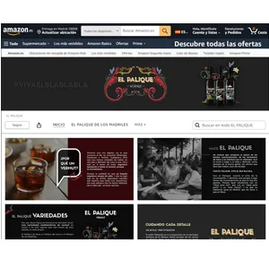Ejemplo de tienda oficial de una marca de vermut